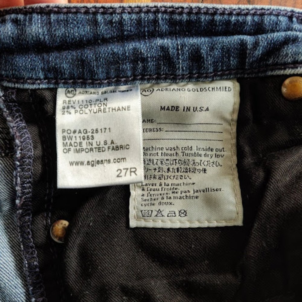 *Sold* Adriano Goldshmied Straight Fit Jeans - Picture 5 of 8